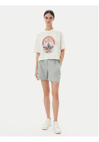 only - ONLY Szorty materiałowe Linda 15283727 Szary Wide Leg. Kolor: szary. Materiał: syntetyk #4