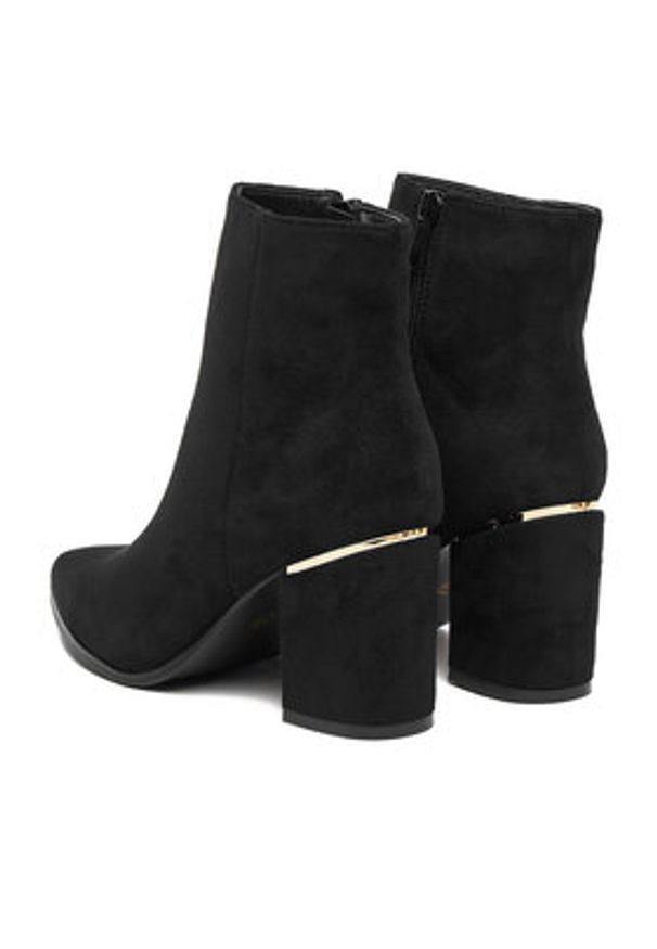 DeeZee Botki 5628-1 Czarny. Kolor: czarny. Materiał: materiał, syntetyk