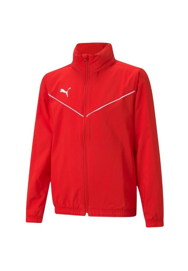 Kurtka piłkarska dla dzieci Puma teamRISE All Weather Jacket. Kolor: czerwony. Sport: piłka nożna