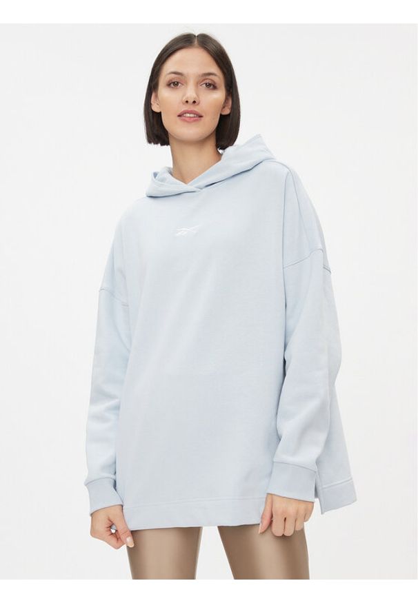 Reebok Bluza Maternity IJ3061 Błękitny Regular Fit. Kolor: niebieski. Materiał: bawełna, syntetyk