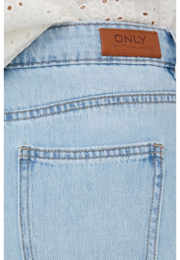only - Only jeansy damskie high waist. Stan: podwyższony. Kolor: niebieski