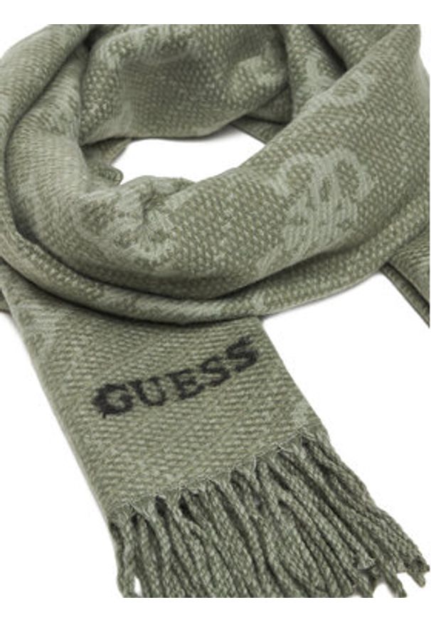 Guess Szalik AM9562 POL03 Zielony. Kolor: zielony. Materiał: poliester, materiał