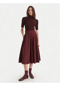 Marella Spódnica trapezowa Pina 2523106075 Bordowy Regular Fit. Kolor: czerwony. Materiał: syntetyk #5