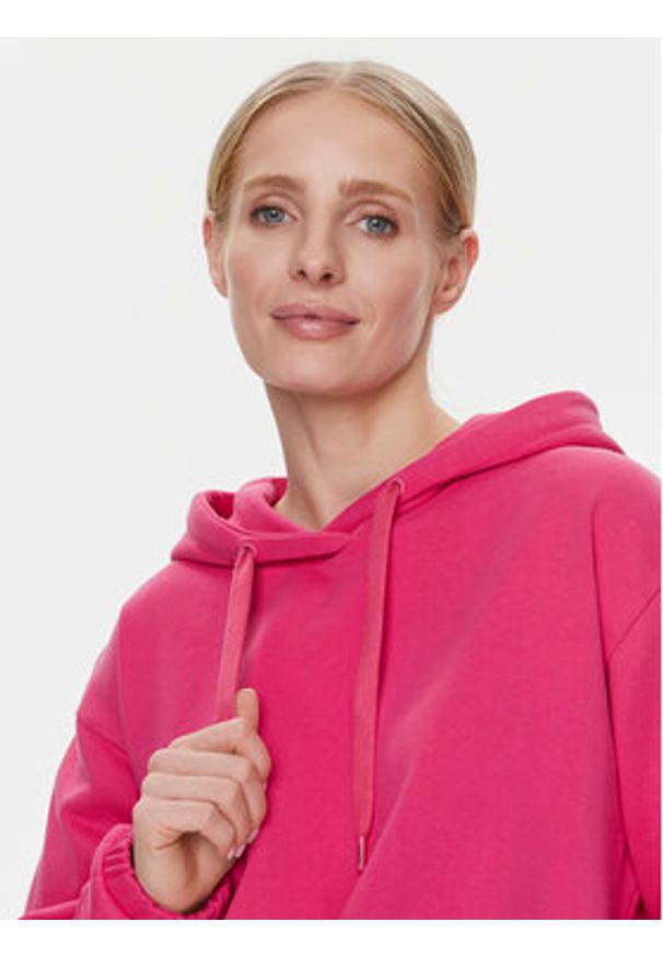 Guess Bluza Eleanora V4RQ09 KC5O0 Różowy Regular Fit. Kolor: różowy. Materiał: bawełna