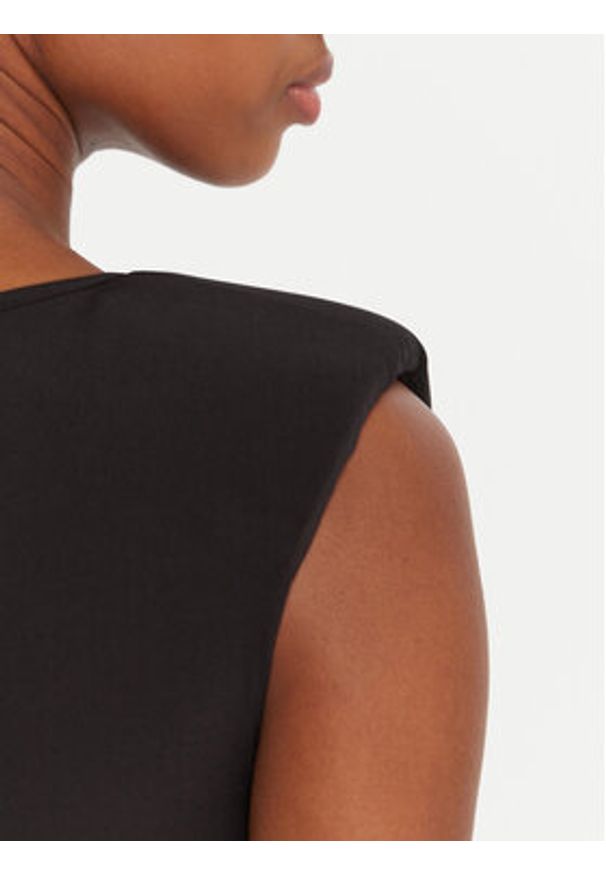 Rinascimento Sukienka koktajlowa CFC0020145002 Czarny Slim Fit. Kolor: czarny. Materiał: syntetyk. Styl: wizytowy