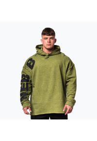 Bluza NEBBIA Washed-Off Hoodie NO BS. Kolor: zielony. Sport: fitness #1