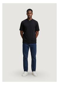 BOSS T-Shirt Tee Collar 10279542 Czarny Casual Fit. Okazja: na co dzień. Kolor: czarny. Styl: casual #2