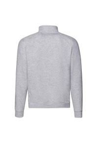 FRUIT OF THE LOOM - Bluza Męska Premium Z Zamkiem Błyskawicznym. Kolor: szary