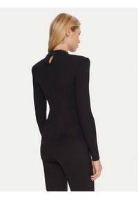 Gaudi Sweter 521FD53036 Czarny Slim Fit. Kolor: czarny. Materiał: syntetyk