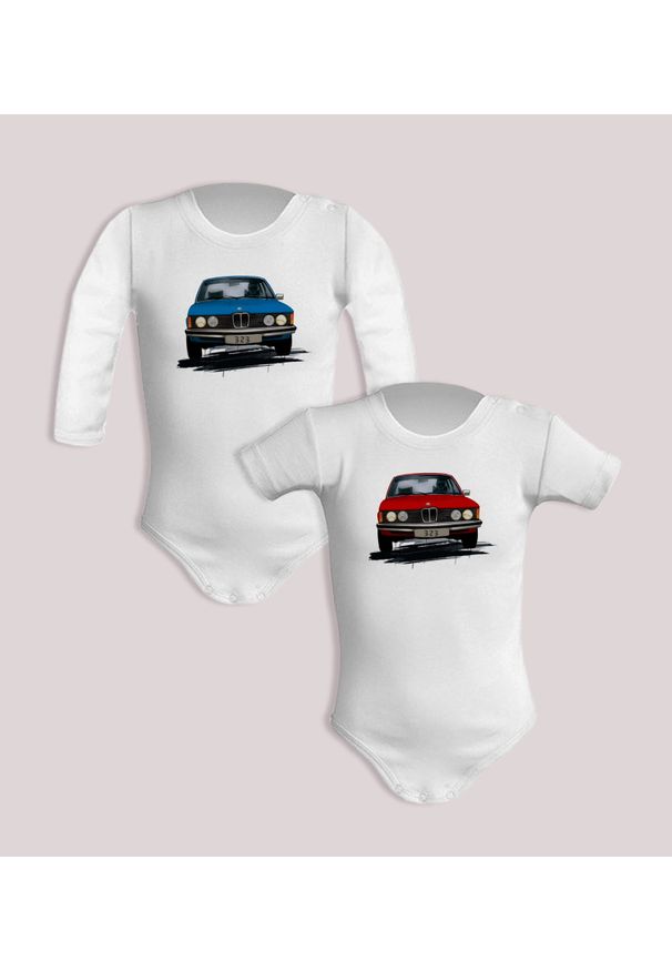 nikiniki - BMW 3 — body (Rozmiar: 9M; Długość rękawa: długi; Kolor nadruku: czerwony; Rodzaj nadruku: BMW 3). Kolor: czerwony. Materiał: bawełna. Wzór: nadruk