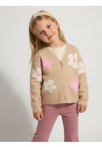 Sinsay - Sweter ze wzorem w kwiaty - wielobarwny. Wzór: kwiaty #1