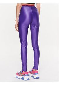 Versace Jeans Couture Legginsy 74HAC101 Fioletowy Slim Fit. Kolor: fioletowy. Materiał: syntetyk #4