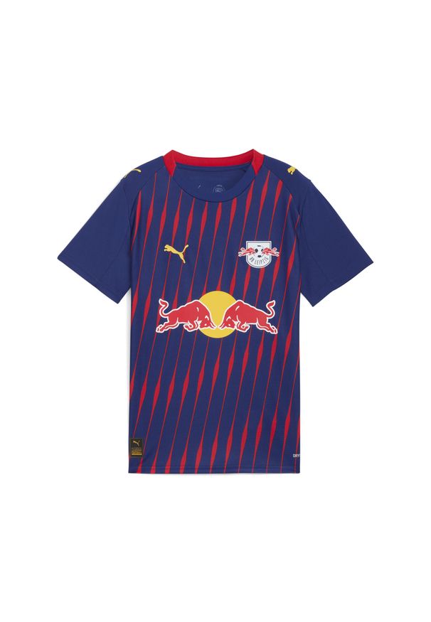 Puma - Młodzieżowa koszulka wyjazdowa RB Leipzig 25/26 PUMA. Kolor: czerwony, niebieski, wielokolorowy. Sport: piłka nożna