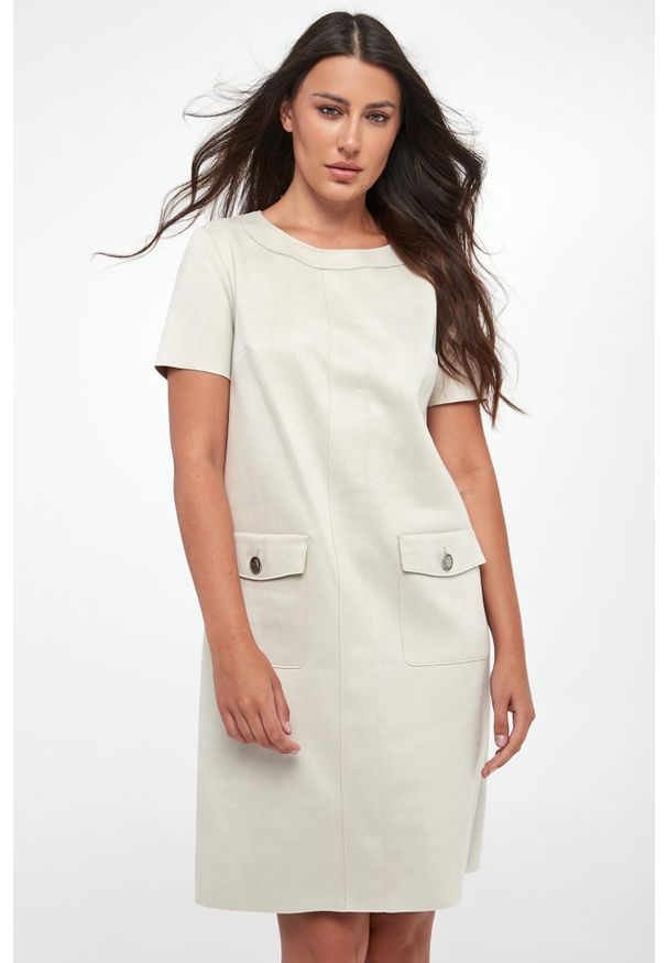 Joseph Ribkoff - Sukienka zamszowa JOSEPH RIBKOFF. Materiał: zamsz