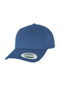 FLEXFIT - Klasyczna Czapka Snapback Z Zakrzywionym Daszkiem. Kolor: niebieski. Styl: klasyczny