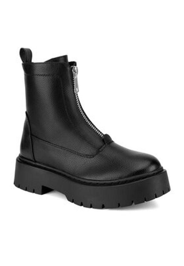 DeeZee Botki HY13123-35 Czarny. Kolor: czarny. Materiał: materiał