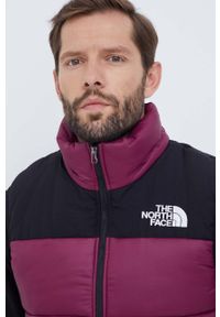 The North Face bezrękawnik męski kolor fioletowy zimowy. Kolor: fioletowy. Materiał: poliester, materiał. Długość rękawa: bez rękawów. Sezon: zima #5
