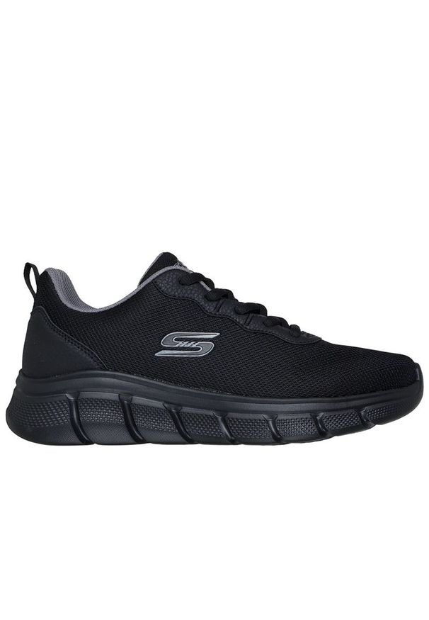 skechers - Buty męskie Skechers Bobs Sport B Flex Icy Edge 118109BBK - czarne. Zapięcie: sznurówki. Kolor: czarny. Szerokość cholewki: normalna. Wzór: aplikacja. Model: Skechers Sport