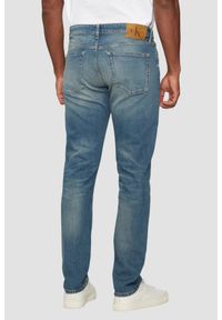 Calvin Klein - CALVIN KLEIN Niebieskie męskie jeansy Skinny, Rozmiar 34/34. Kolor: niebieski #5
