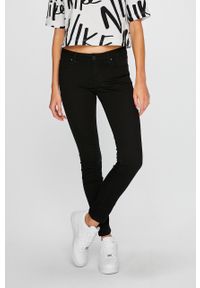 Lee - Jeansy Scarlett. Kolor: czarny. Materiał: jeans. Wzór: gładki #1