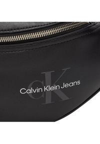 Calvin Klein Jeans Saszetka Monogram Soft Waistbag38 K50K512029 Czarny. Kolor: czarny. Materiał: skóra