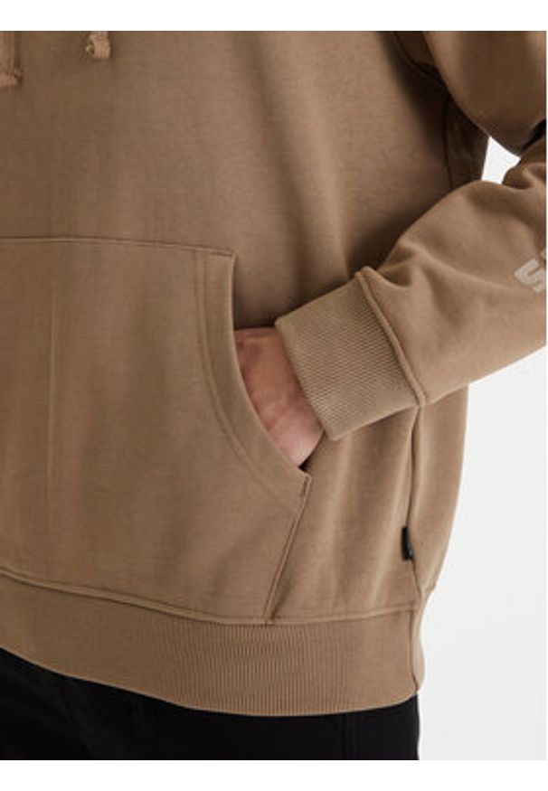 RVCA Bluza Deep Think EVYSF00138 Beżowy Boxy Fit. Kolor: beżowy. Materiał: bawełna