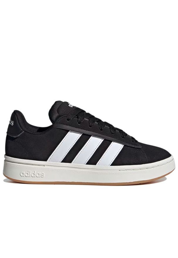 Adidas - Buty damskie adidas Grand Court Alpha JP9771 - czarne. Kolor: czarny. Materiał: guma, skóra, syntetyk. Szerokość cholewki: normalna. Model: Adidas Cloudfoam