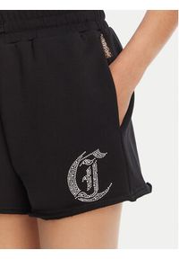 Just Cavalli Szorty sportowe 78PADE08 Czarny Loose Fit. Kolor: czarny. Materiał: bawełna #4