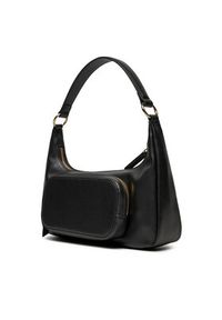 TOMMY HILFIGER - Tommy Hilfiger Torebka Soft Utility Shoulder Bag Pu AW0AW16711 Czarny. Kolor: czarny. Materiał: skórzane #4