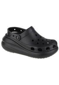 Mules Femme Mules Crocs CLASSIC CRUSH CLOG Noir Noir. Kolor: czarny. Materiał: syntetyk, materiał, guma #1