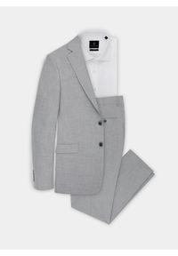 Pako Lorente - PAKO LORENTE – Szare spodnie garniturowe P22SF-6G-006-S-S. Kolor: szary. Materiał: poliester, elastan, wiskoza. Wzór: gładki. Styl: elegancki #5