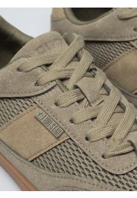 Big-Star - Sneakersy damskie khaki TT274761 303. Nosek buta: okrągły. Zapięcie: sznurówki. Kolor: zielony. Materiał: guma, syntetyk, materiał. Szerokość cholewki: normalna #5