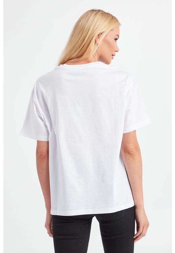 Emporio Armani - T-SHIRT EMPORIO ARMANI. Długość rękawa: krótki rękaw. Długość: krótkie. Wzór: nadruk