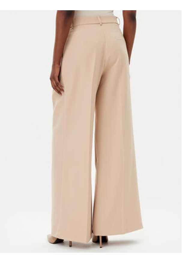 Maryley Spodnie materiałowe 25EB579/43PG Beżowy Regular Fit. Kolor: beżowy. Materiał: syntetyk