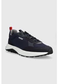 Hugo - HUGO sneakersy Kane kolor granatowy 50504379. Zapięcie: sznurówki. Kolor: niebieski #4