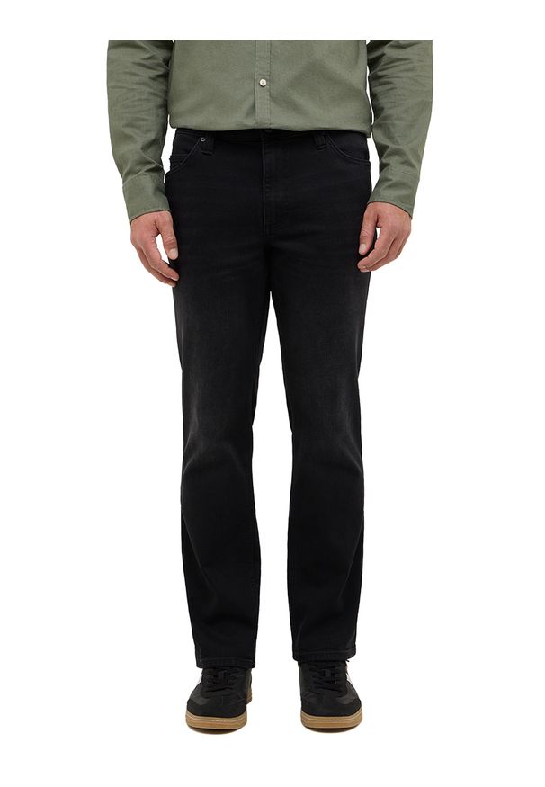Męskie Spodnie jeansowe Mustang Style Tramper Straight Denim Black 1016810 4000 883