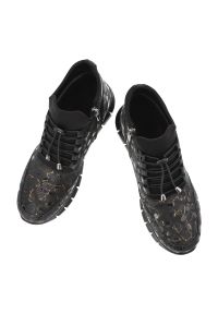 Czarne Botki Artiker Wygodne Obuwie Damskie. Okazja: na co dzień. Kolor: czarny. Materiał: skóra. Szerokość cholewki: normalna. Wzór: nadruk. Styl: casual, sportowy #4