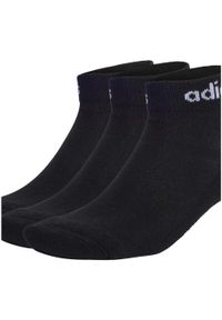 Adidas - Skarpety adidas Linear Ankle Socks Cushioned Socks 3P. Kolor: biały, czarny, wielokolorowy