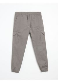Sinsay - Spodnie jogger cargo - szary. Kolor: szary