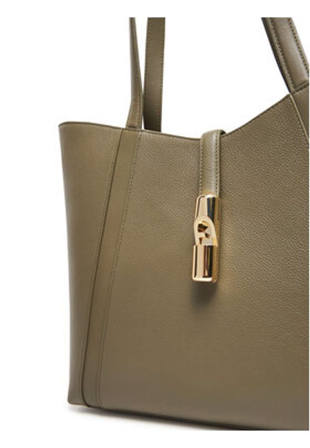 Furla Torebka Goccia L WB01788 BX3353 KH 2810S Zielony. Kolor: zielony. Materiał: skórzane