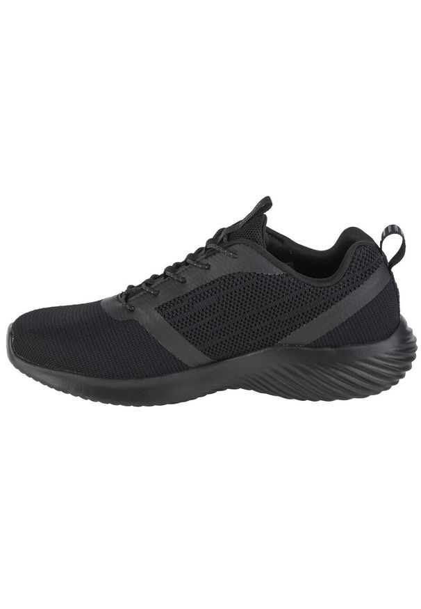 skechers - Buty do chodzenia męskie Skechers Bounder. Zapięcie: sznurówki. Kolor: czarny. Materiał: syntetyk, tkanina, materiał. Szerokość cholewki: normalna. Sport: turystyka piesza
