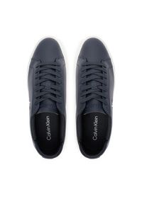 Calvin Klein Sneakersy Basket Cupsole Laceup Lth Ml YM0YM01460 Granatowy. Kolor: niebieski. Materiał: skóra #5