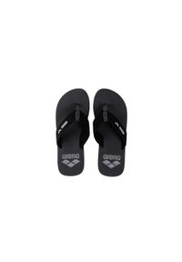 Japonki Arena Sand Thong. Okazja: na plażę, na spacer. Kolor: niebieski. Materiał: guma, bawełna. Wzór: aplikacja, paski. Styl: sportowy