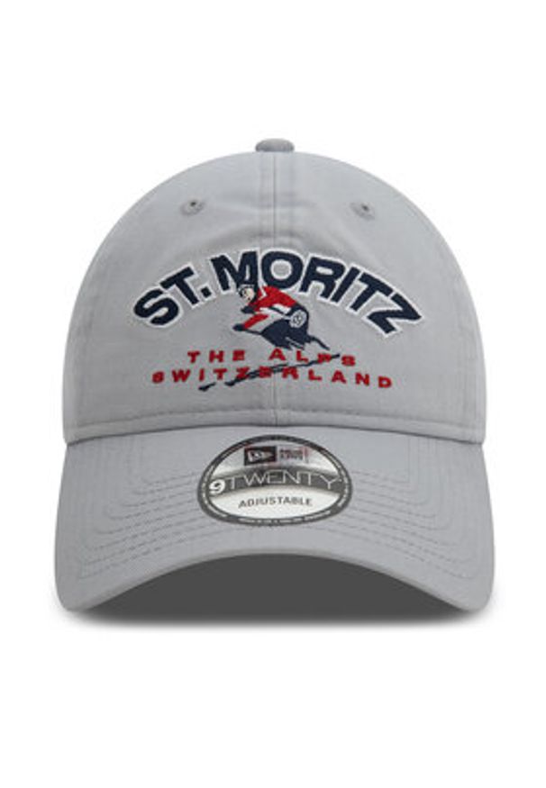 New Era Czapka z daszkiem Washed St. Moritz Ski 9TWENTY 60580868 Szary. Kolor: szary. Materiał: bawełna, materiał