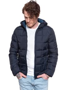 Wrangler - WRANGLER THE PUFFER DARK NAVY W4C6WRXAE. Kolor: niebieski