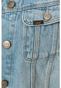 Lee - Kurtka jeansowa. Okazja: na co dzień. Kolor: niebieski. Materiał: jeans. Styl: casual #5