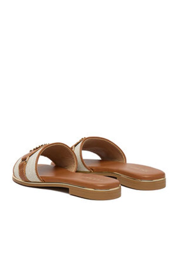 Nine West Klapki CEO-6165-32 Brązowy. Kolor: brązowy. Materiał: materiał