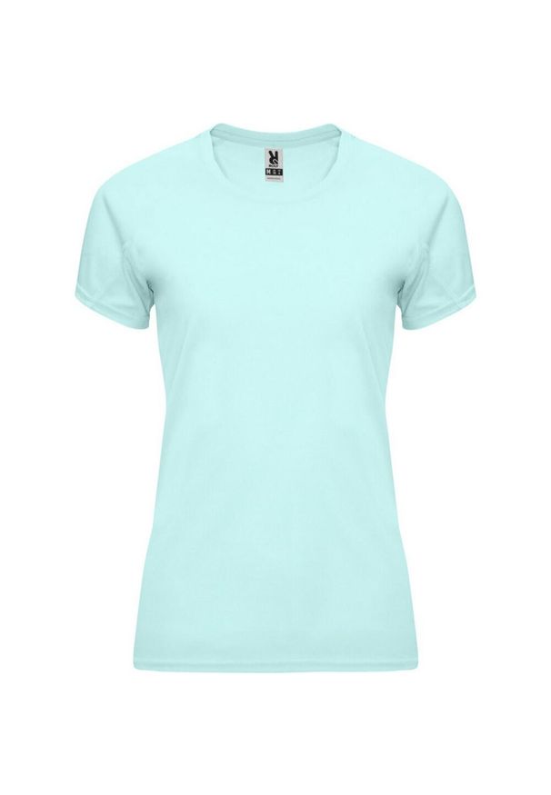 ROLY - Damska Koszulka Sportowa Z Krótkim Rękawem Bahrain. Kolor: zielony. Długość rękawa: krótki rękaw. Długość: krótkie. Sport: turystyka piesza