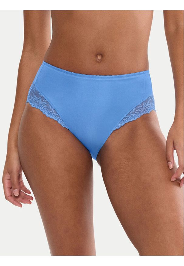 Triumph Figi klasyczne z wysokim stanem Ladyform Soft 10224859 Niebieski. Stan: podwyższony. Kolor: niebieski. Materiał: syntetyk