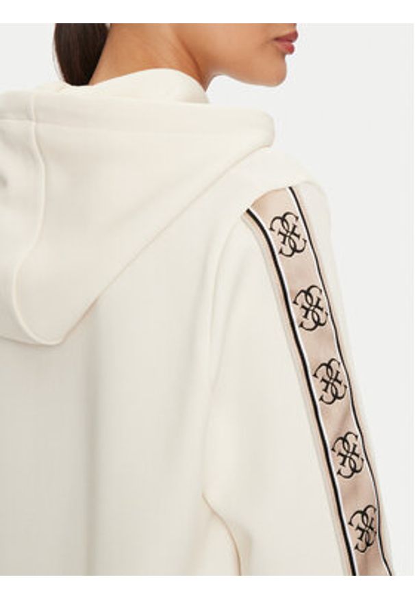 Guess Bluza V4YQ11 KB3P2 Beżowy Regular Fit. Kolor: beżowy. Materiał: bawełna